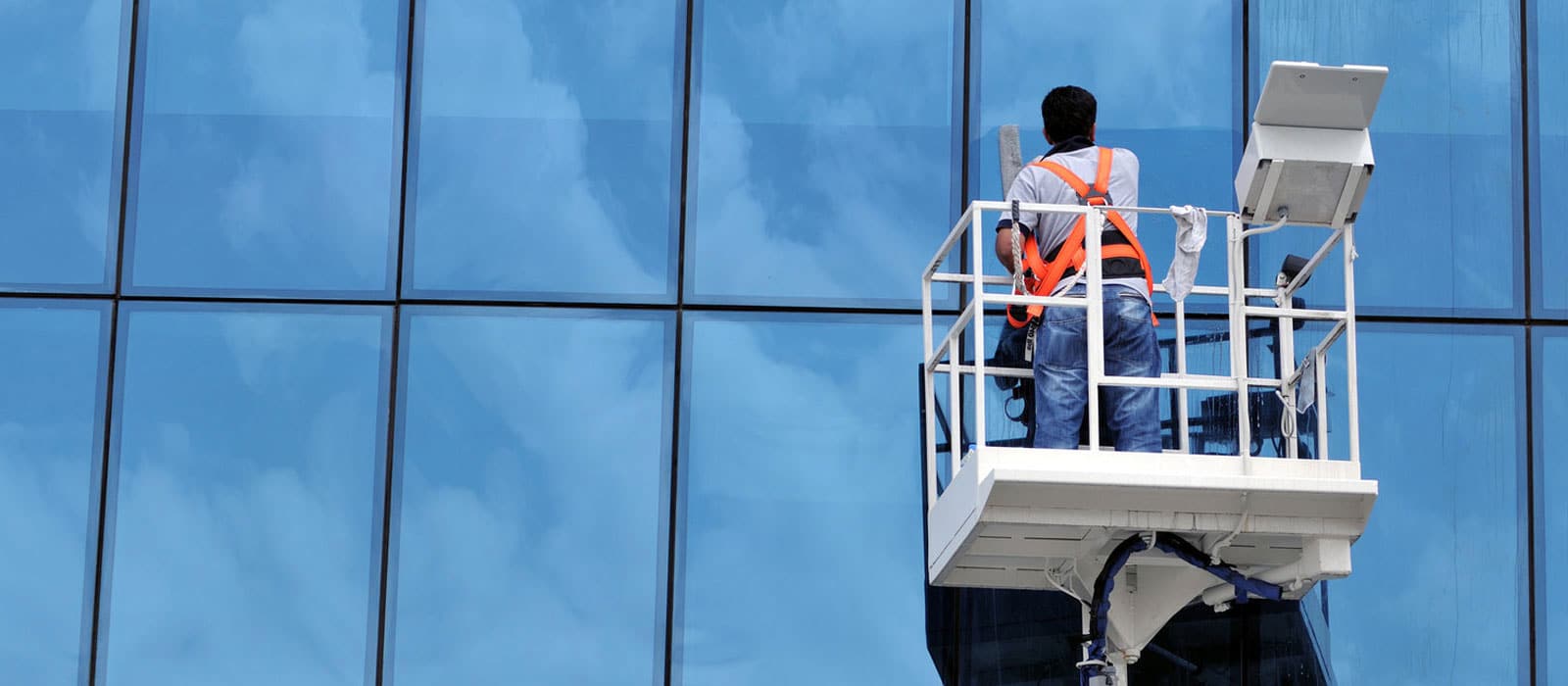 office window cleaning.